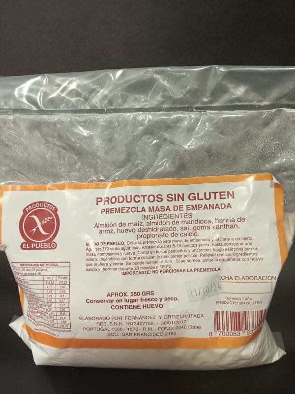 Premezcla empanada 550 gr.